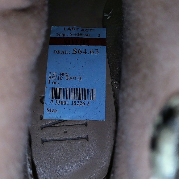 New w/Tag Original Price $129.50 (no box) INC International Concepts Boots - Picture 10 of 11